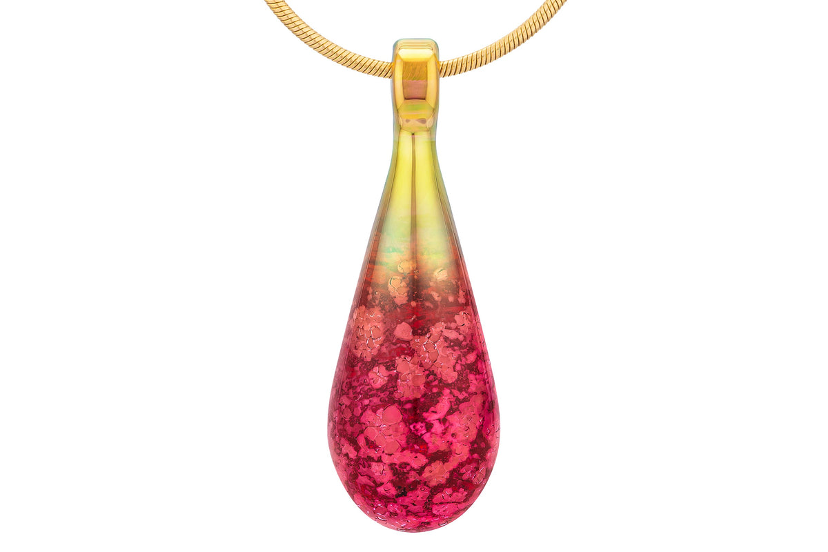 cremation jewelry drop tourmaline