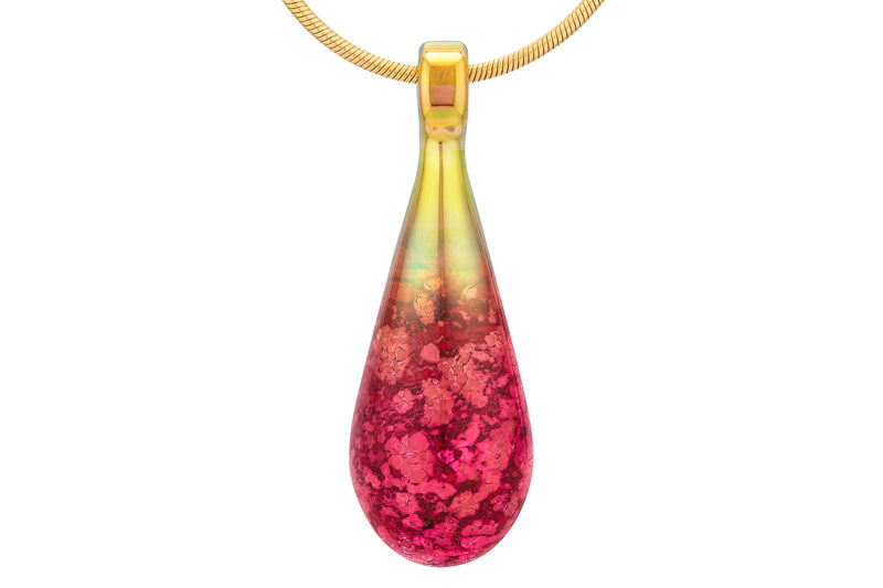 cremation jewelry drop tourmaline